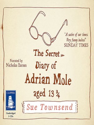cover image of The Secret Diary of Adrian Mole, Aged 13 3/4